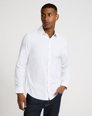 Slim Solid Wrinkle-Resistant Everyday Performance Dress Shirt
