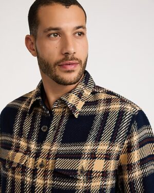 Plaid Cotton Shirt Jacket