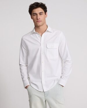 Buttoned Pocket Cotton Soft Wash Shirt