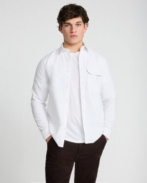 Chest Pocket Cotton Oxford Shirt