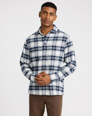 Plaid Cotton Double Pocket Shirt