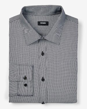 Extra Slim Mini Grid Wrinkle-Resistant Everyday Performance Dress Shirt
