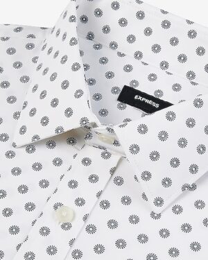 Extra Slim Geo Wrinkle-Resistant Everyday Performance Dress Shirt