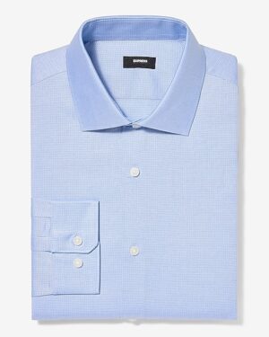 Slim Mini Textured Dobby Cotton Stretch 1MX Dress Shirt