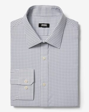 Slim Mini Plaid Wrinkle-Resistant Everyday Performance Dress Shirt