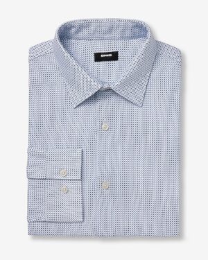 Slim Mini Geo Modern Tech 1MX Dress Shirt