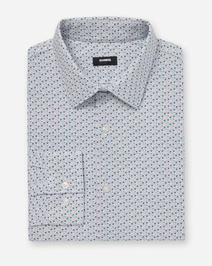 Slim Mini Triangle Geo Cotton Stretch 1MX Dress Shirt