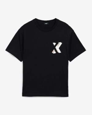 Layered X Logo Perfect Pima Cotton Graphic T-Shirt