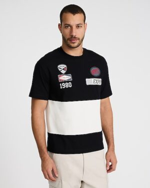 Striped Racing Classic Fit Premium Weight Graphic T-Shirt
