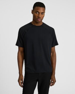 Sueded Jersey Crew Neck T-Shirt