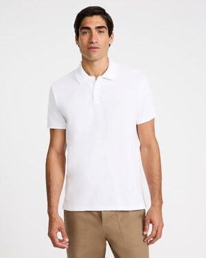 Mini Emblem Logo Cotton Pique Polo