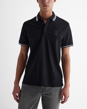 Embroidered X-Logo Perfect Pima Cotton Polo