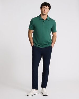 Textured Tipped Cotton-Blend Polo