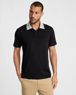 Color Blocked Collar Pique Everyday Performance Polo