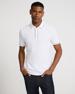 Piped Luxe Pique Polo