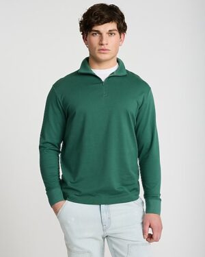 Textured Mini Geo Quarter Zip Pullover