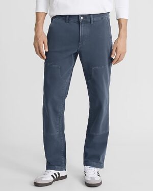 Straight Gray Blue Hyper Stretch Carpenter Jeans