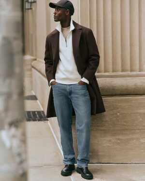 Slim Straight Light Wash Stretch Jeans