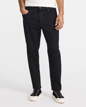 Tapered Black Hyper Stretch Jeans