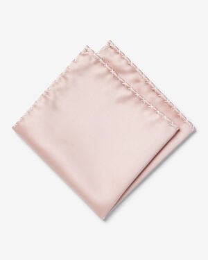 Mauve Whip Stich Pocket Square