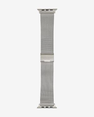 Silver Mesh Metal Watch Band