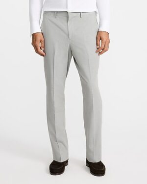 Slim Houndstooth Stretch Suit Pant