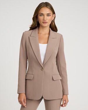Studio Stretch Twill Long Slim Blazer