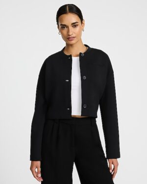 Cropped Bomber Jacket