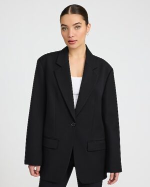 Oversized One Button Blazer