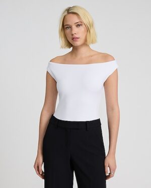 Body Contour High Compression Off The Shoulder Bodysuit