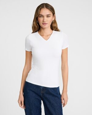 High V-Neck Short Sleeve Tee