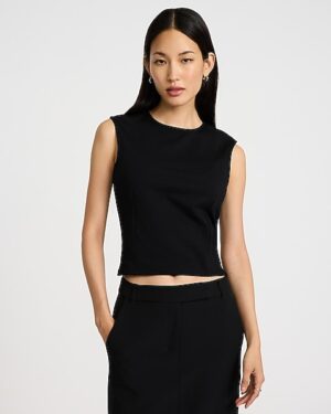 Crew Neck Seamed Tank