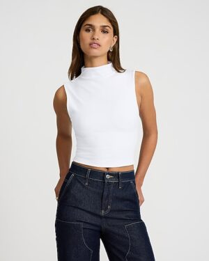 Body Contour High Compression Mock Neck Tank