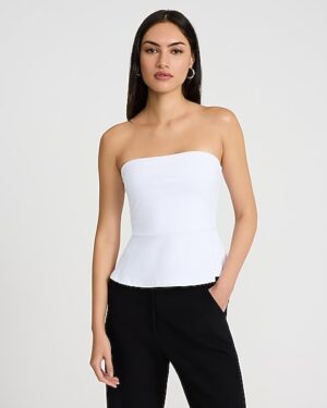 Peplum Tube Top