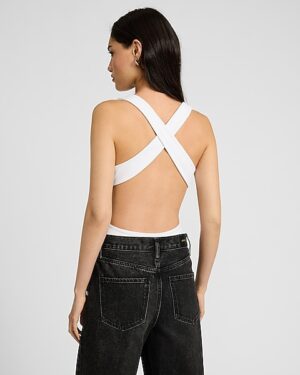 Body Contour High Compression Strappy Open Back Bodysuit