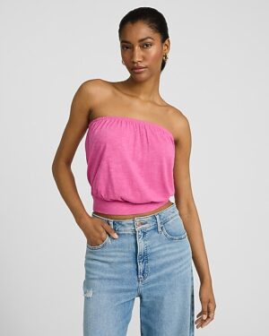 Banded Bottom Tube Top