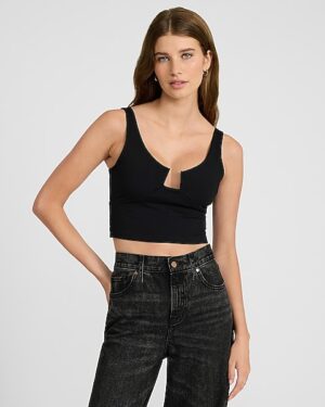 Square Wire Cropped Tank