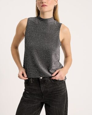 Shine Mock Neck Tank