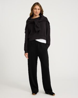 LuxEssentials Long Sleeve Crew Neck Top