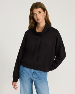 LuxEssentials Long Sleeve Funnel Neck Top