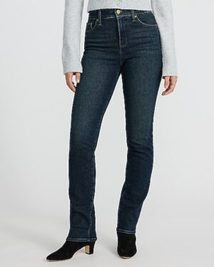 High Waisted Dark Wash '90s Slim Jeans