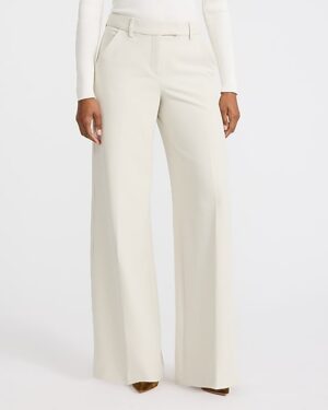 Editor Signature Stretch Mid Rise Wide Leg Pant