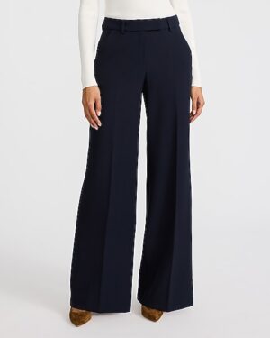 Editor Signature Stretch Mid Rise Wide Leg Pant
