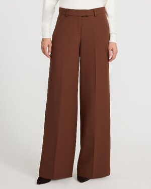 Editor Studio Stretch Twill Mid Rise Wide Leg Pant