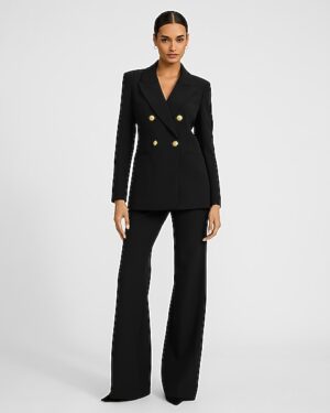 Editor Studio Stretch Twill High Waisted Flare Trouser