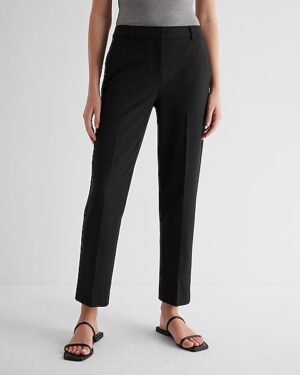 Editor Studio Stretch Twill Mid Rise Straight Ankle Pant