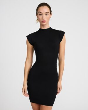 Cap Sleeve Mini Sweater Dress