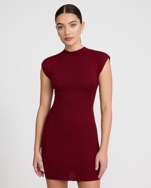 Cap Sleeve Mini Sweater Dress