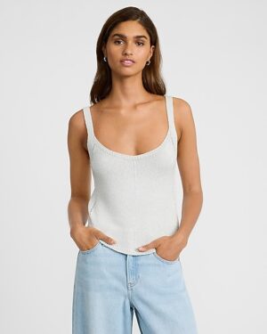 Shine Scoop Neck Sweater Cami