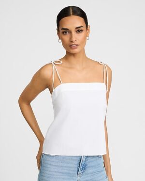 Tie Strap Square Neck Cami
